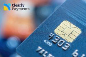 EMV credit card with a chip for chip-and-pin transactions