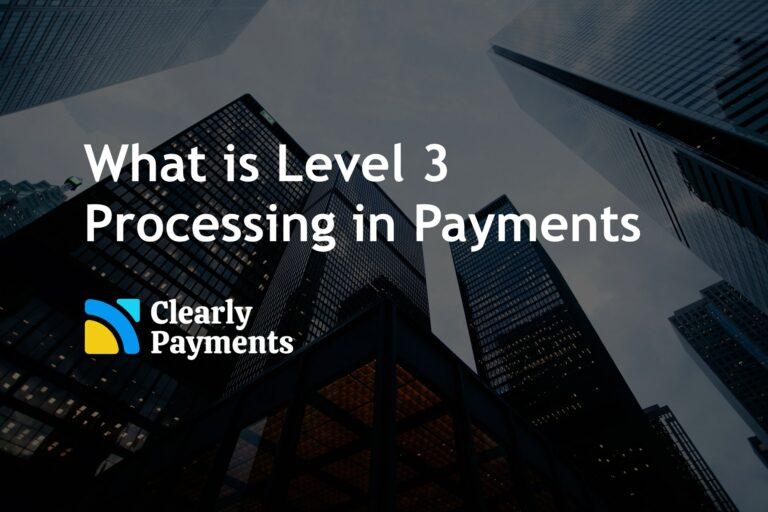 What is level 3 payment processing in payments